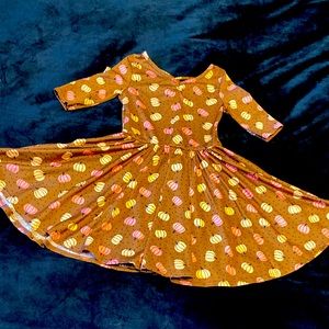 Dot dot smile 3/4 ballerina dress thanksgiving